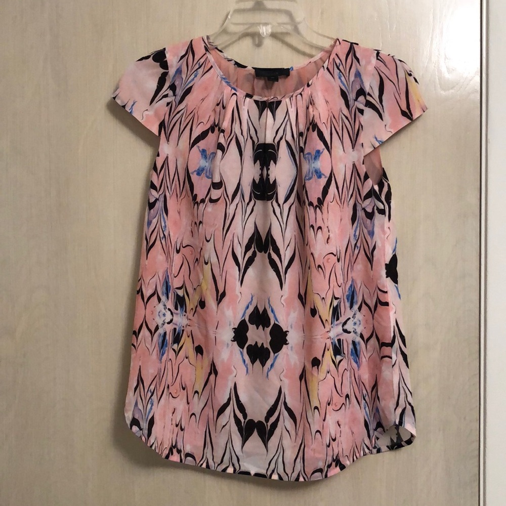 Pink flowy J.Crew top